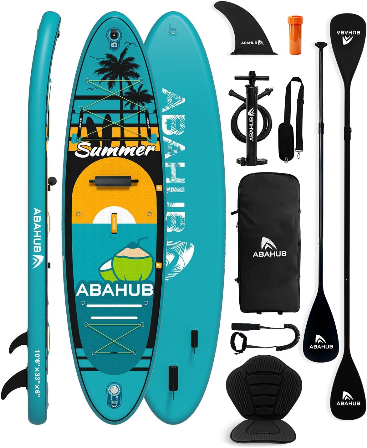 Fishing Kayak Paddle - Широкая надувная доска для сап-серфинга (10,6