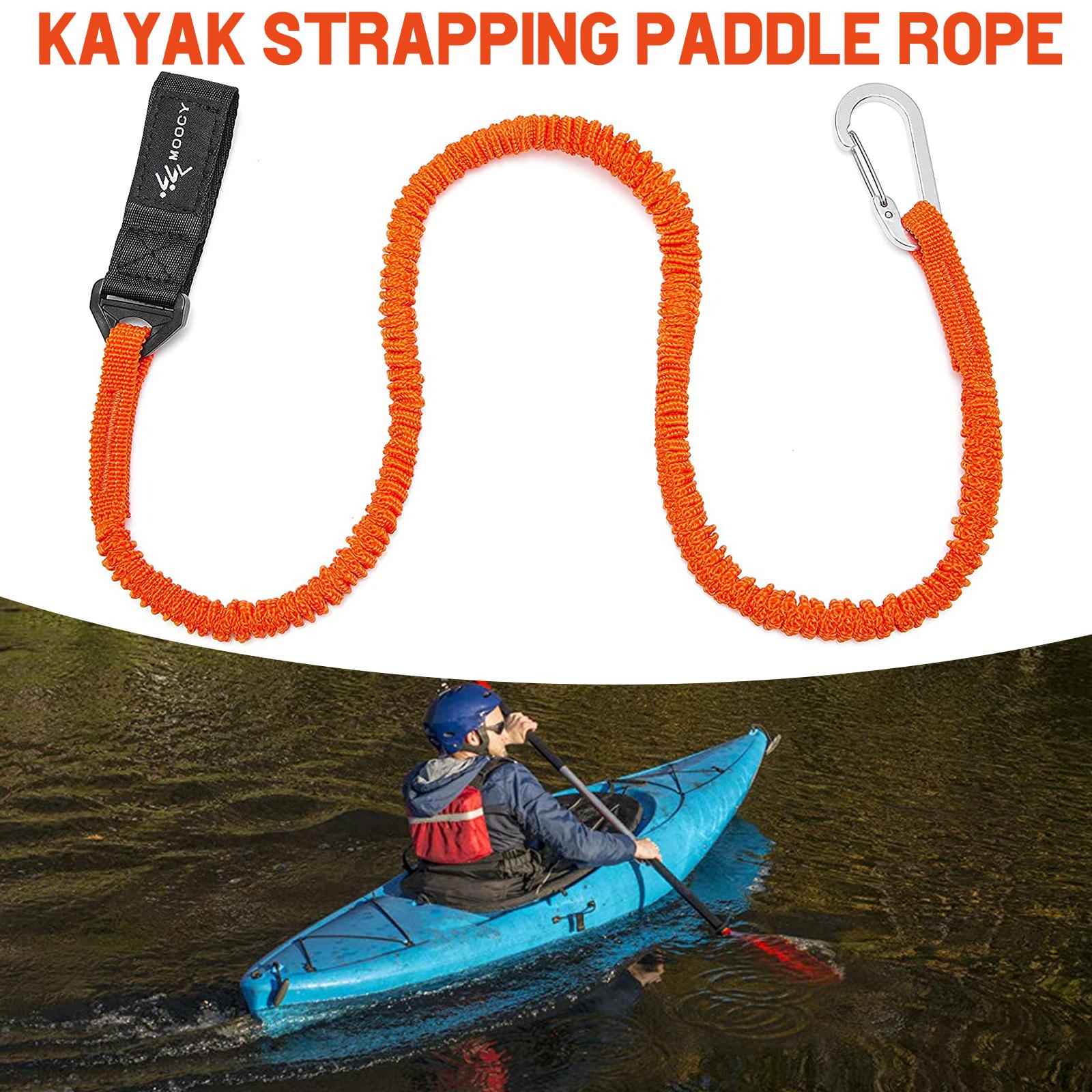 Fishing Kayak Paddle Leash - Регулируемый эластичный поводок для каяка с