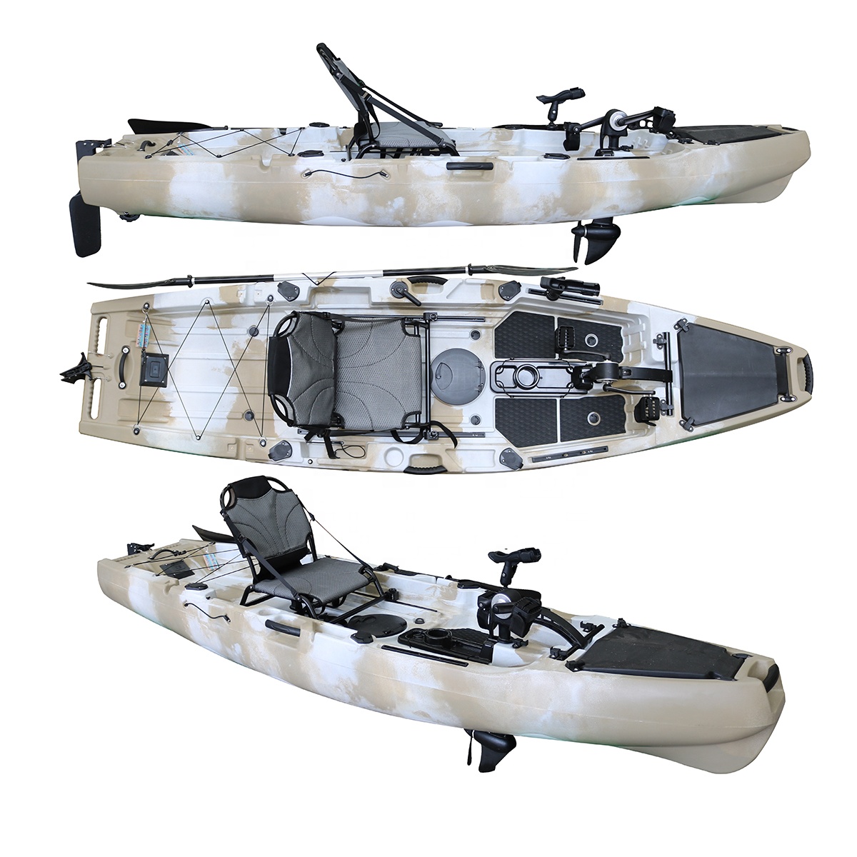 Fishing Kayak Seat - Рыболовный педальный каяк Vicking 10.5FT, одноместный,