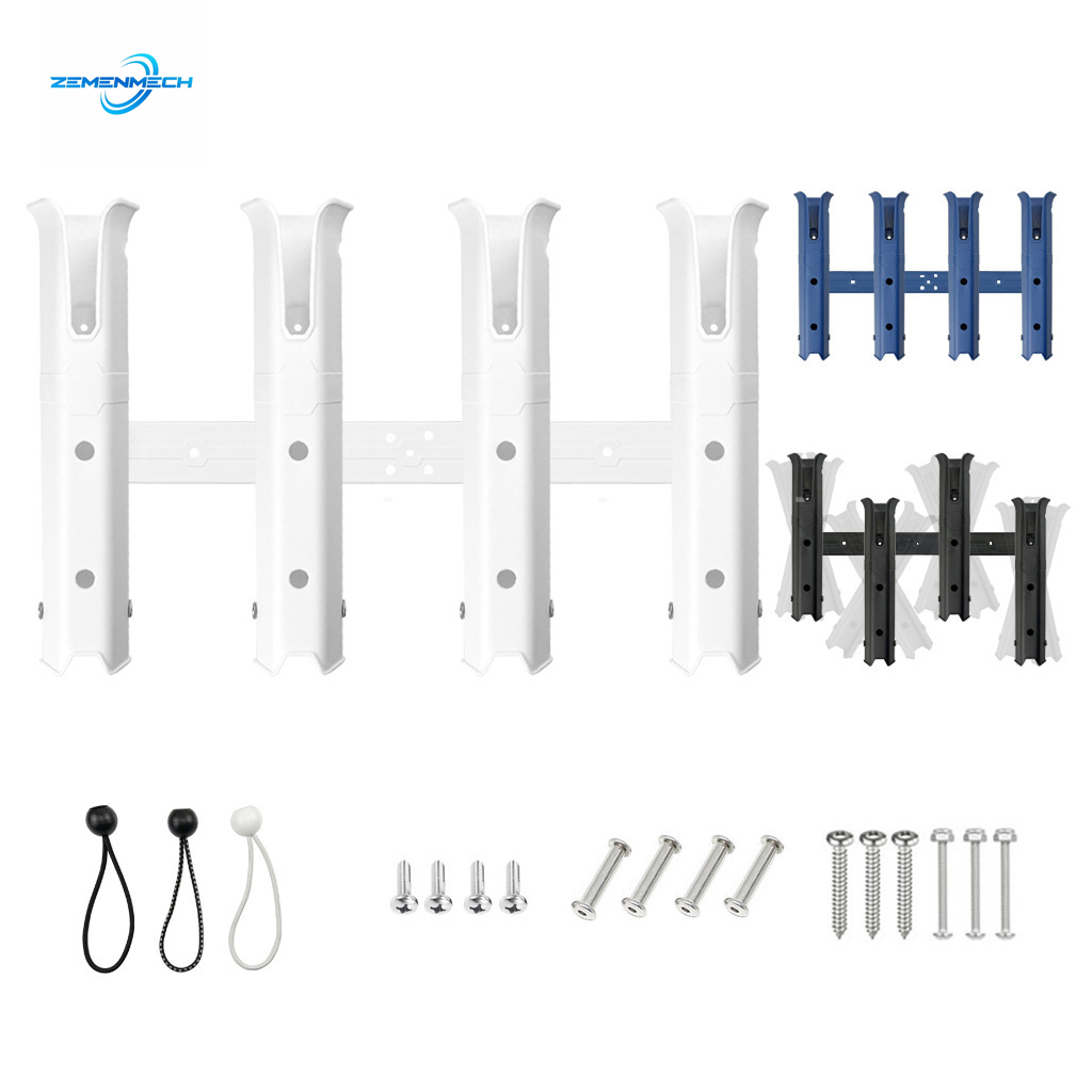 Fishing Kayak Rod Holder - Регулируемый четырехсекционный пластиковый держатель для удочек,
