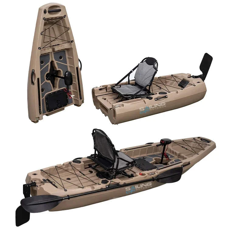 Fishing Kayak Pedal Drive - Складная пластиковая лодка для рыбалки длиной