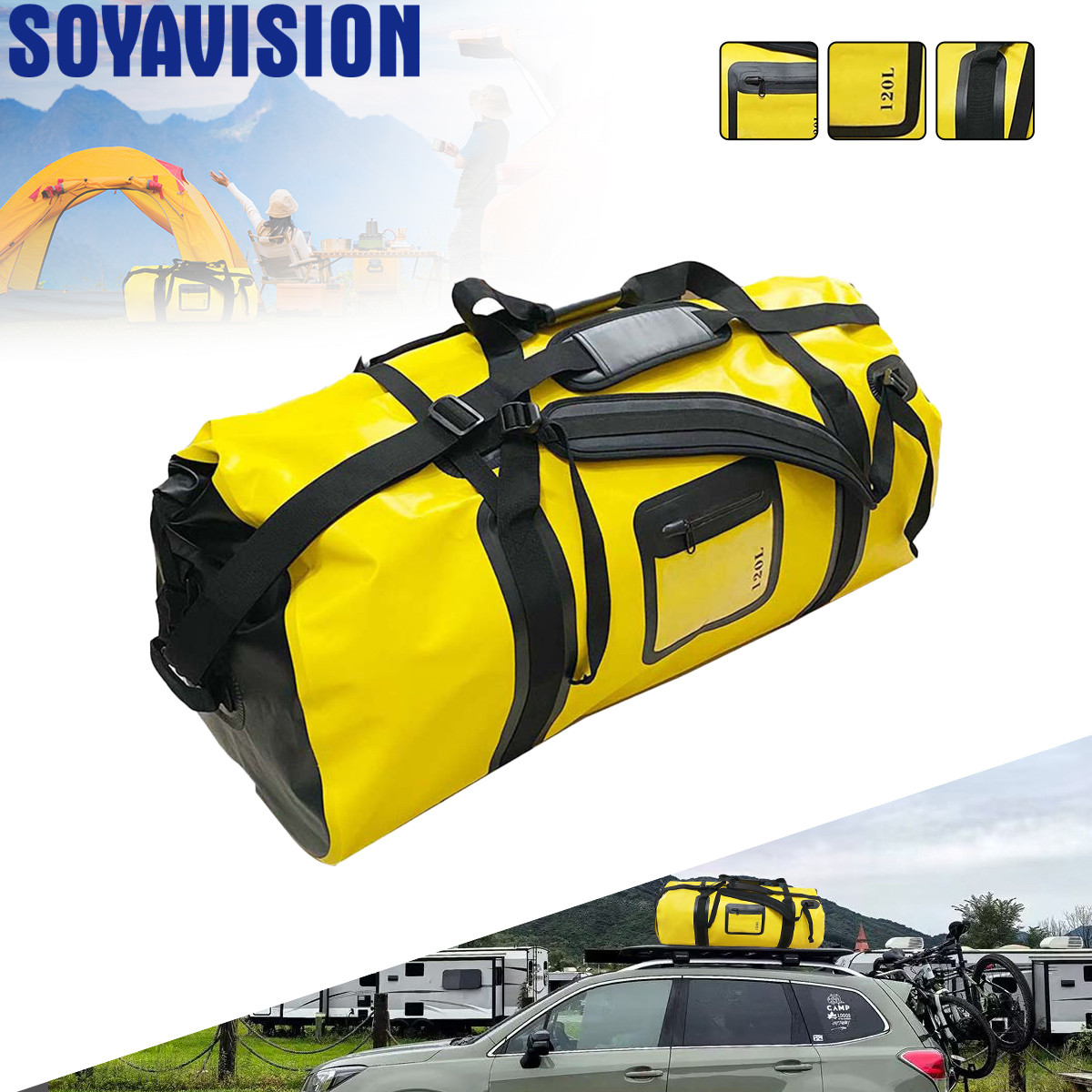 Fishing Kayak Crate - 40л/66л/120л водонепроницаемая дорожная сумка для мотоцикла,