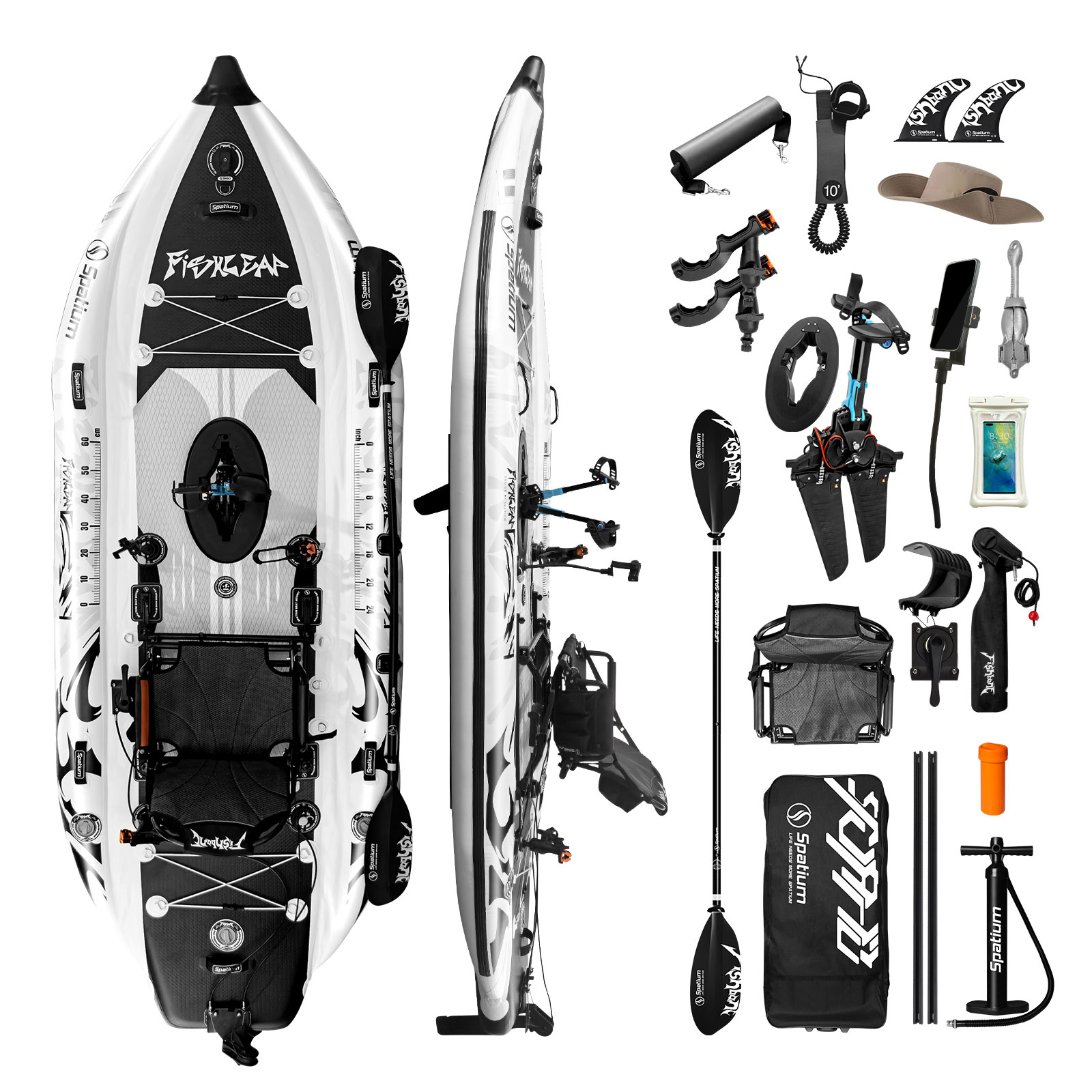 Fishing Kayak Seat - Надувной рыболовный каяк Spatium 11.5 футов