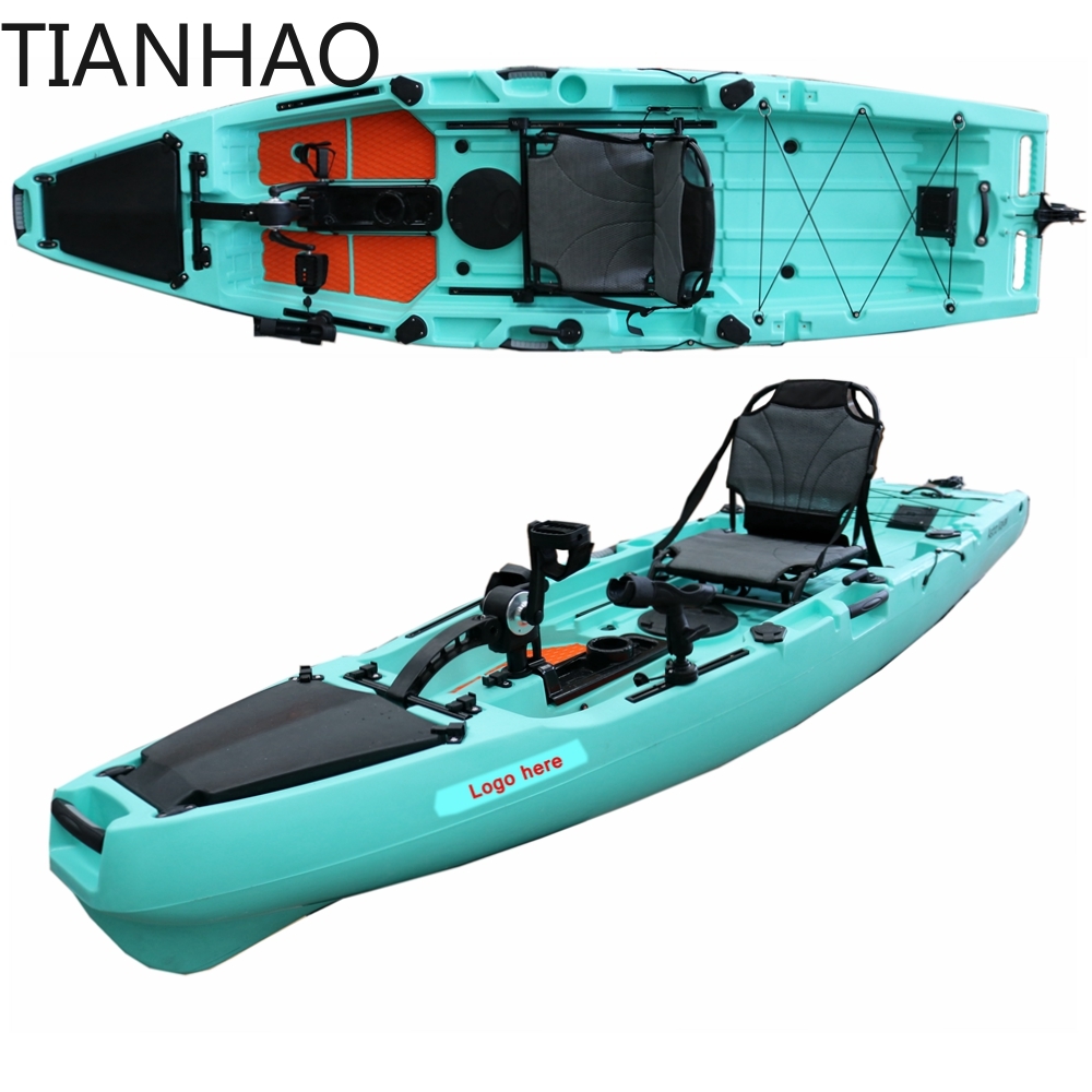 Fishing Kayak Pedal Drive - Поворотный каяк с педальным приводом пропеллера,