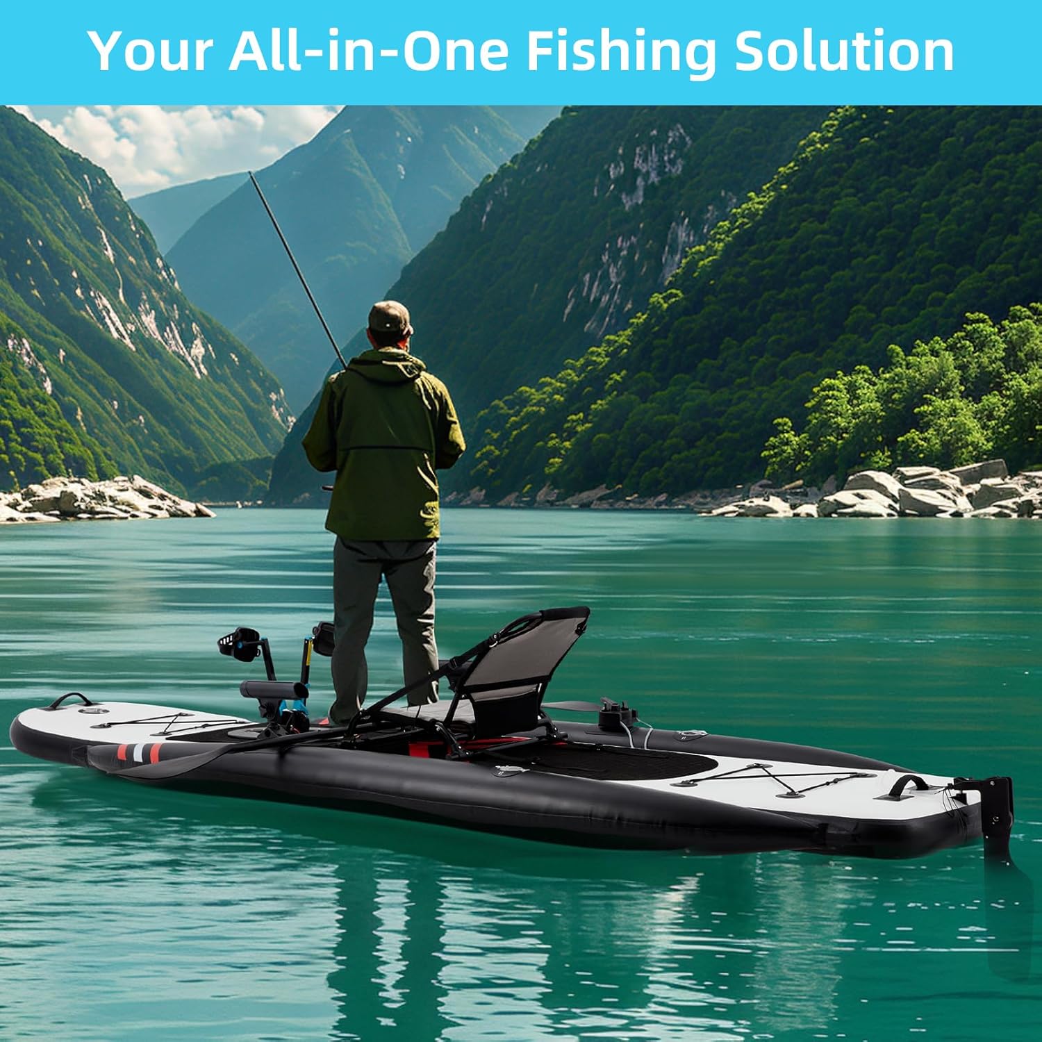 Надувная рыбацкая байдарка из  – обзор и цена Fishing Kayak Seat