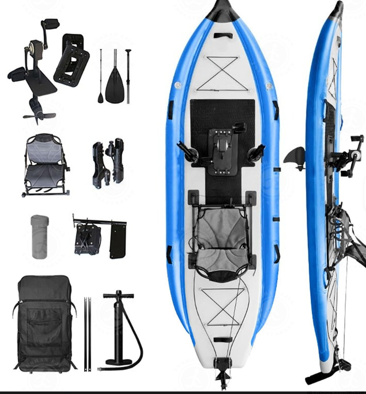 Надувной профессиональный одно – обзор и цена Fishing Kayak Pedal Drive