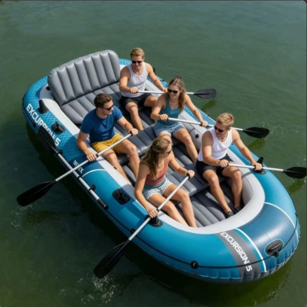 Надувная лодка для 2-4 человек – обзор и цена Fishing Kayak Inflatable
