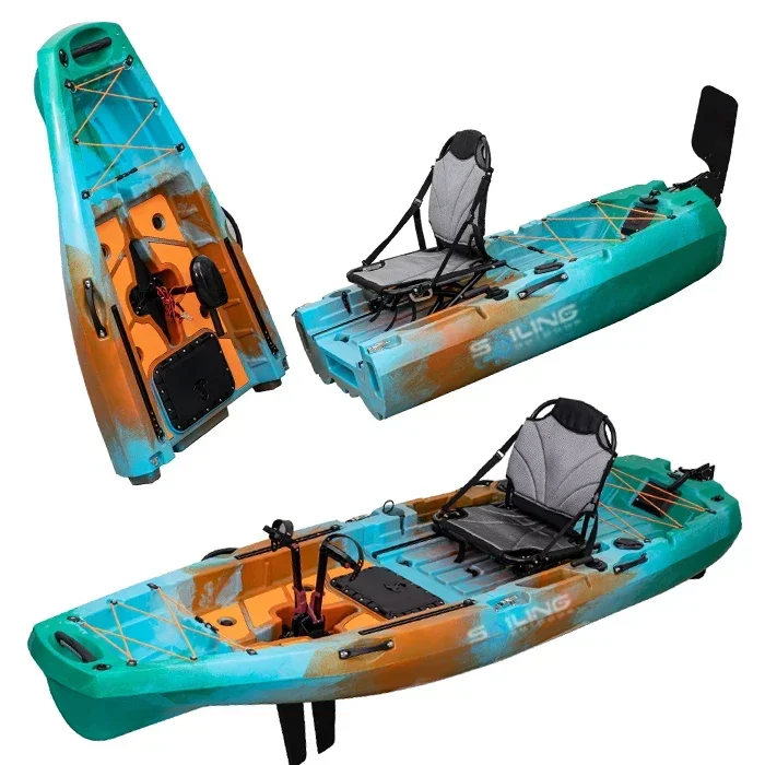 Складная пластиковая лодка для – обзор и цена Fishing Kayak Pedal Drive