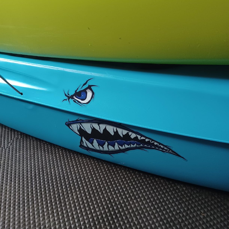 2 шт., наклейки на лодку с зуб – обзор и цена Fishing Kayak Sit On Top