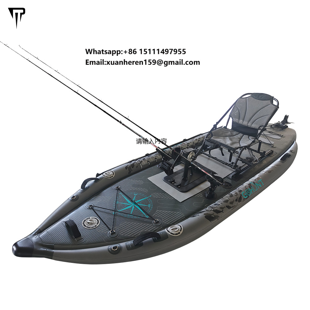 Надувной каяк JTRDA 2024 для р – обзор и цена Fishing Kayak Pedal Drive