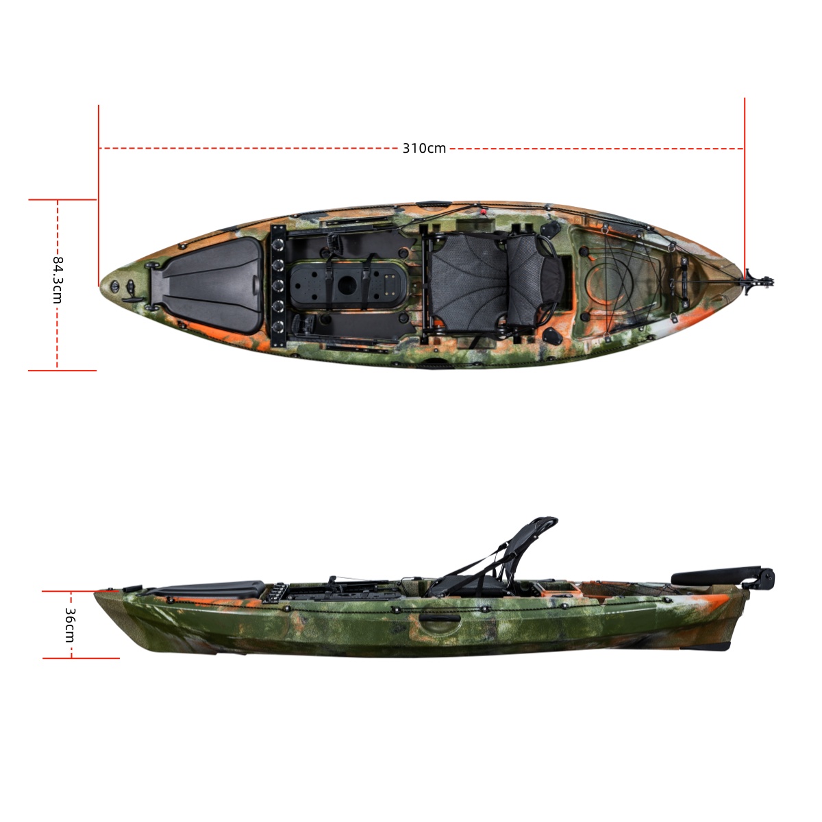 Рыболовный каяк LSF First-clas – обзор и цена Fishing Kayak Seat